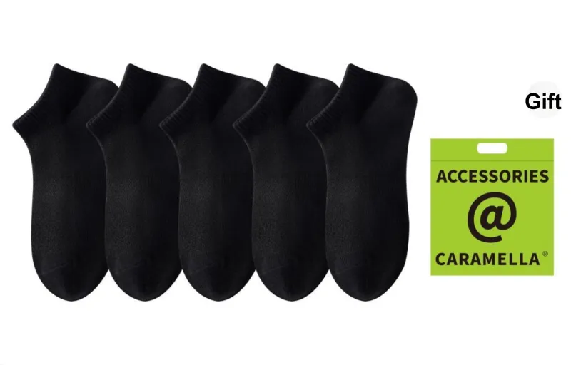 Caramella Ankle Socks Unisex 5 Pack-0