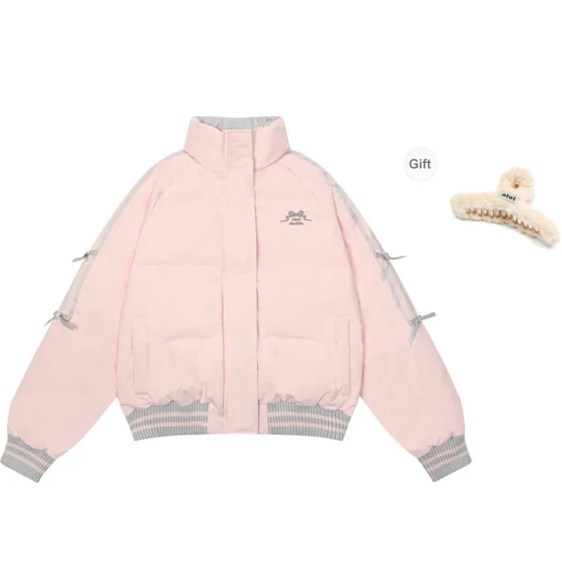 NTOT Puffer Jacket Women's Pink-6