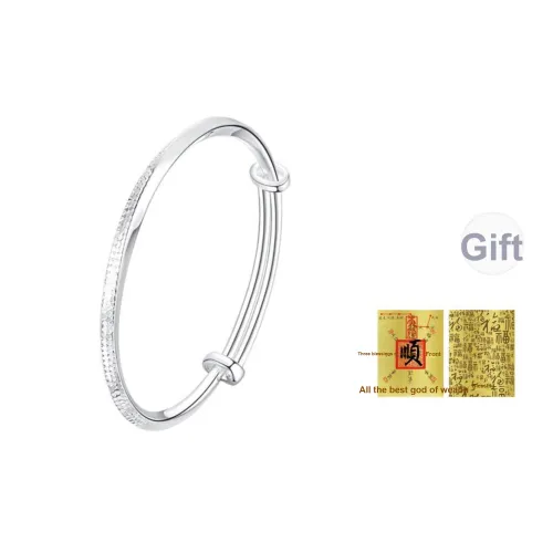 Bear Silversmith 999 Fine Silver Sterling Silver Bangle Women's