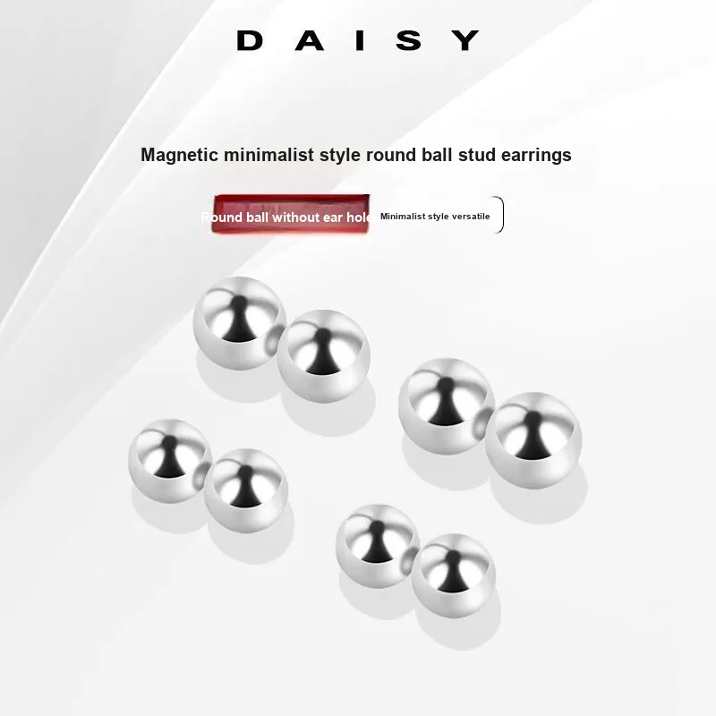 Daisy Dream Titanium Steel Clip On Earrings Unisex-4
