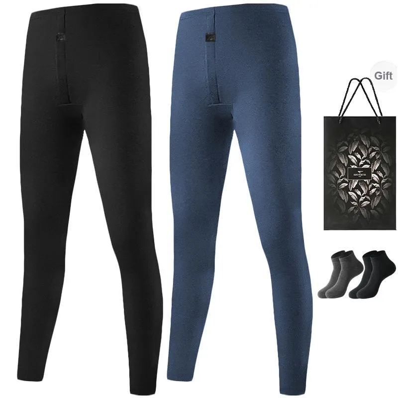 SEPTWOLVES Thermal Pants Men's 2 Pack+Shopping Bag-16