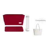 [Compatibility City33 Glacier White Three-Piece Set]Open Top Liner+Bottom Pad+Shoulder Strap Pad