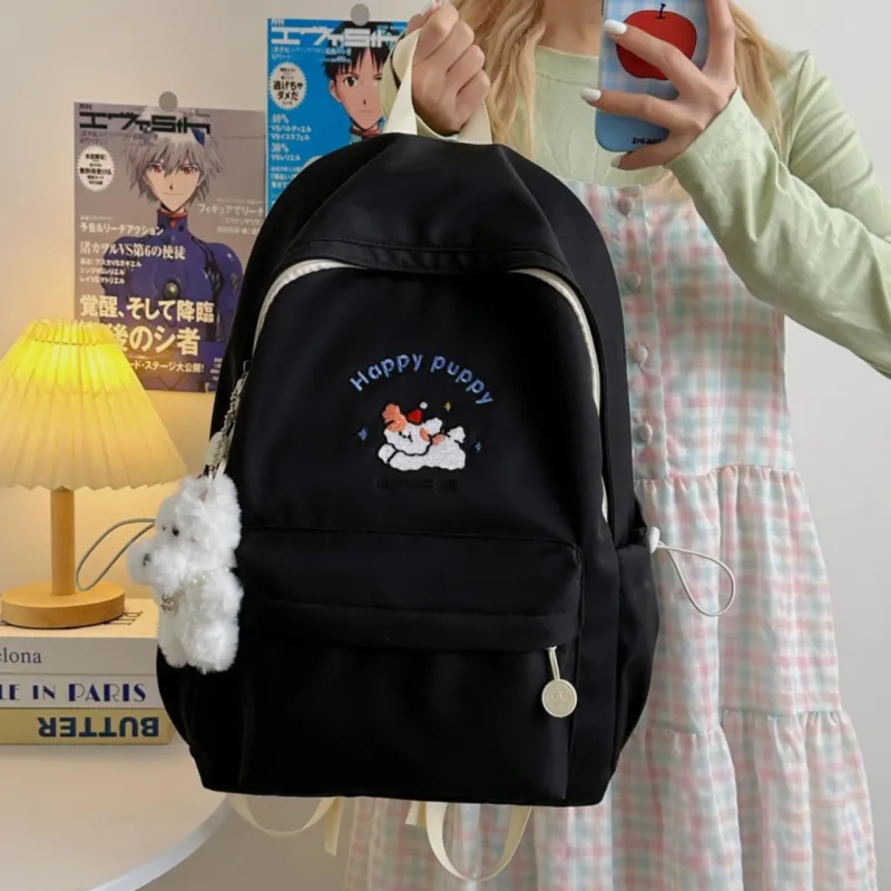 URBAN FOREST Nylon Backpack Unisex Blue/Yellow/Black/White-16