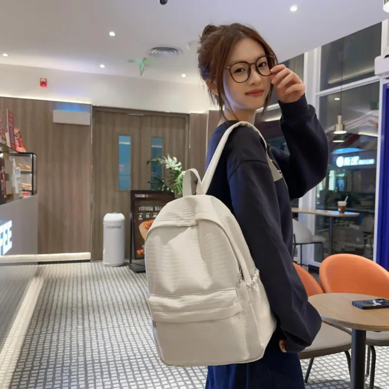 TOUTSEUL YOLO Nylon Backpack Regular Unisex White/Black/Purple/Yellow/Green-1