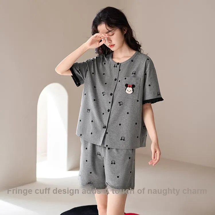 JINGYUN x Disney Pajama Set Women's Starlight Gray-4