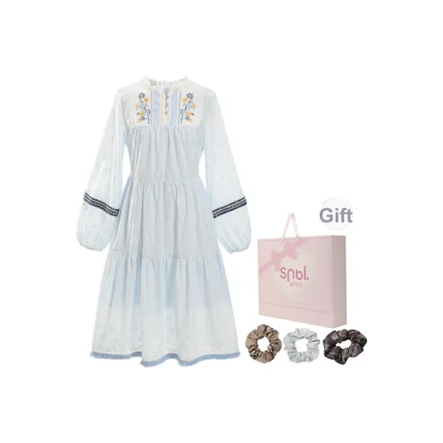 SNBL Длинное платье с длинным рукавом женское