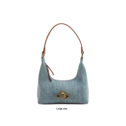 Carksky Denim Shoulder Bag Regular Women's Denim Blue