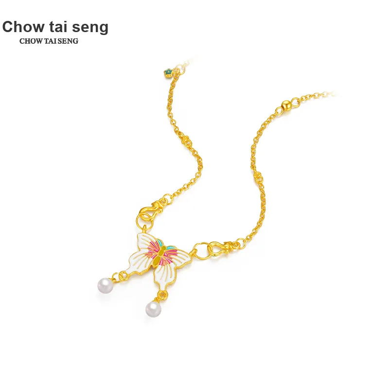 CHOW TAI SENG S925 Silver Necklaces Women's-1
