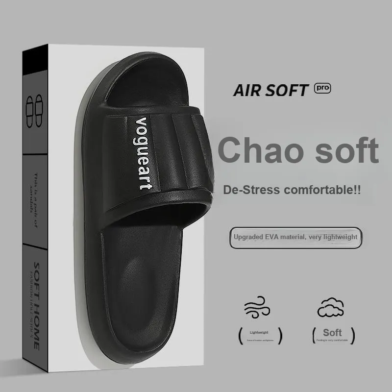 Foot Recreation Home Practical Summer Slip Resistant Quiet Bathroom Bathing Soft Sole Slippers-34