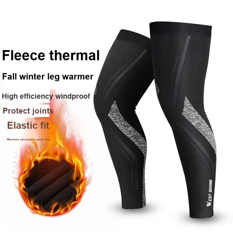 WEST BIKING Riding Equipment Cycling Arm Warmers Fall And Winter Outdoor Unisex Polyester Elastane Black-5