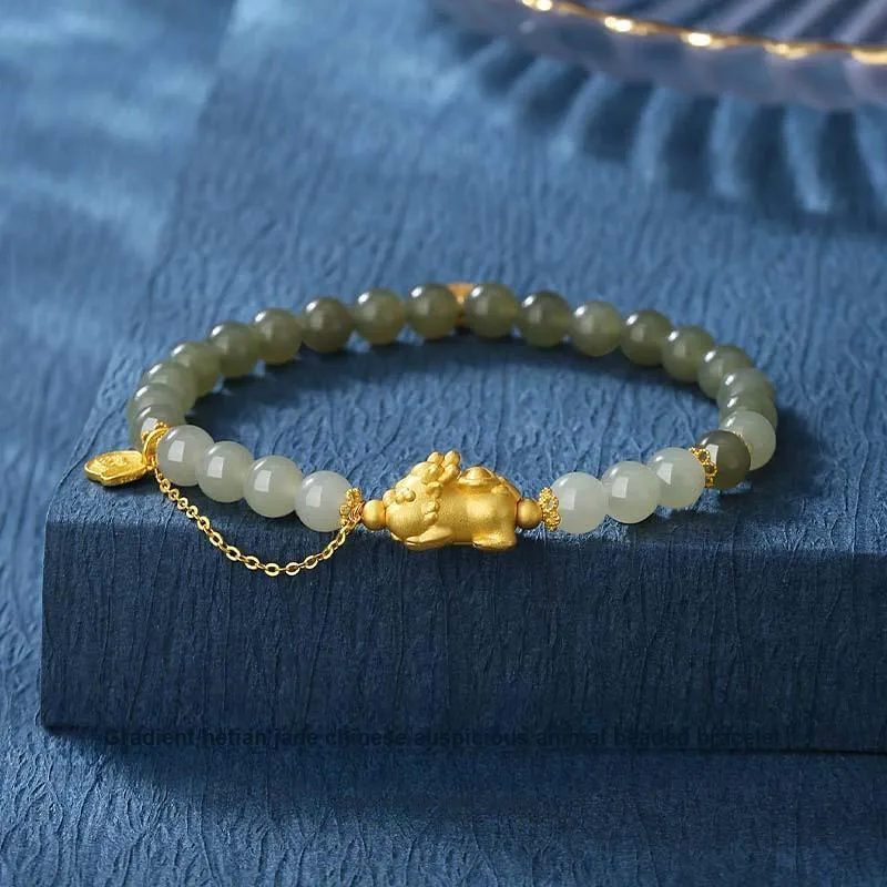VANA Hetian Jade Bracelets Pale Greenish White Jade Women's-1