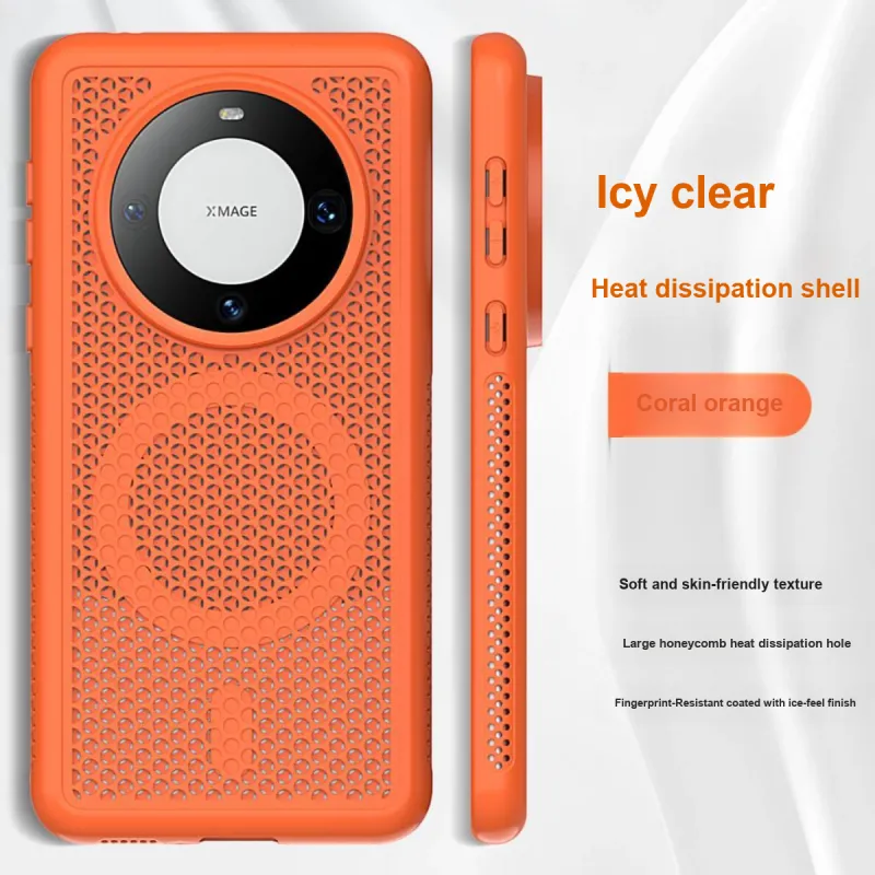 ZHUOJI TPU Material Heat Dissipation Magnetic Case Compatible With Huawei Mate 70 Pro-1