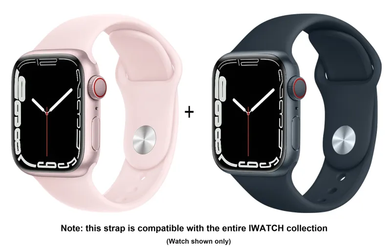 ZHISHENG Apple Compatibility Watch Band 38 45mm Watch Dial All Silicone Material-17