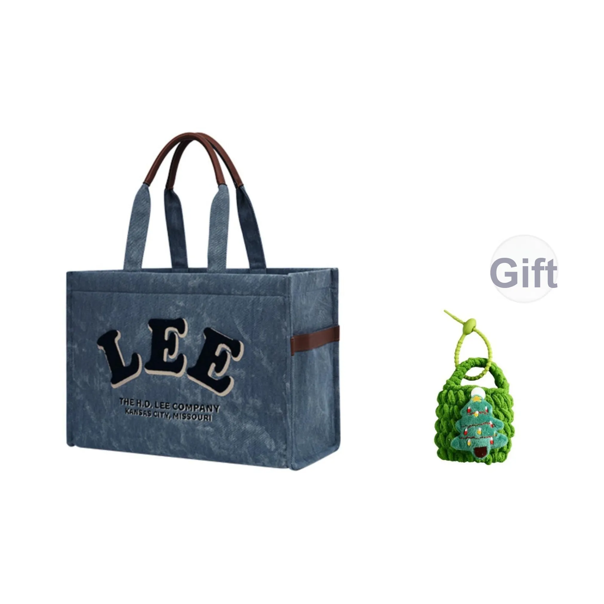 Lee Denim Tote Bag Large Women's Washed Blue