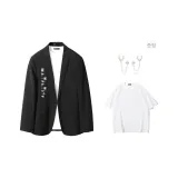블랙 (브로치 증정 + 화이트 티셔츠)