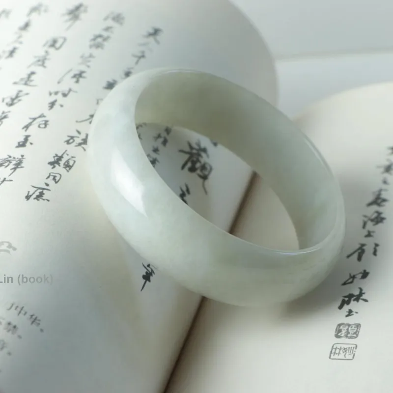 South Asia Bean Type Jadeite Bangles Women's-1