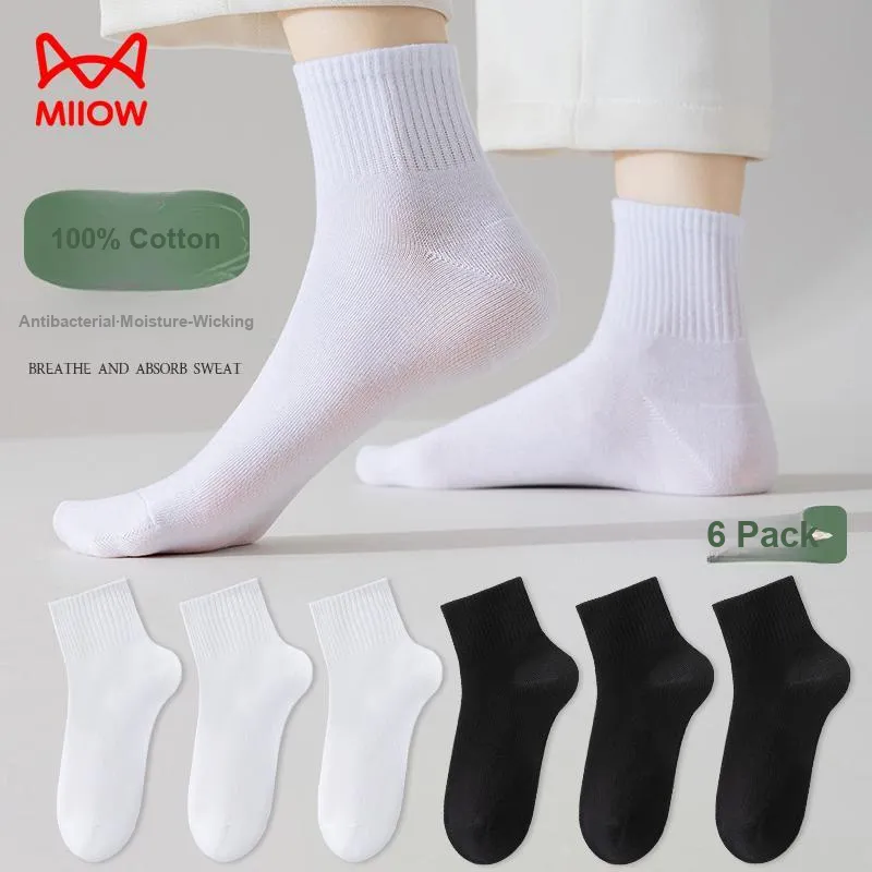 MIIOW Ankle Socks Women's 6 Pack-1