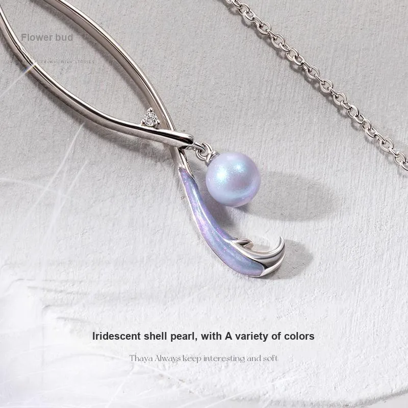 HUAYA Shell Pearl Earrings Women's-3