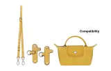 Adjustment Shoulder Strap 94-114cm+Free Perforated (Yellow Silver-Tone Buckle)