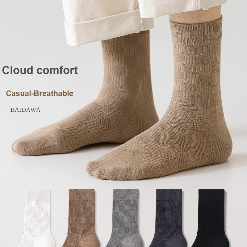 Lan Miao Mid Calf Socks Men's 5 Pack-3