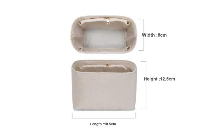 GUYI Microfiber Material Bag Accessory Bag Insert Women's Brown-10