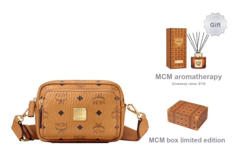 MCM Klassik Crossbody X Mini Visetos Cognac-7
