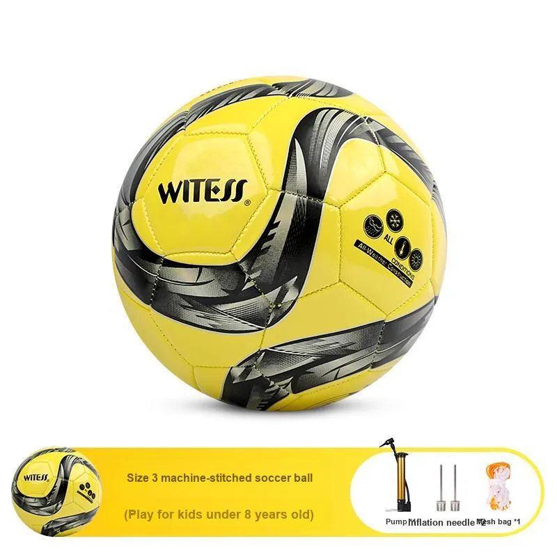 WITESS No. 3/4/5 Training Soccer PVC Machine Stitched Soccer Ball Unisex-22