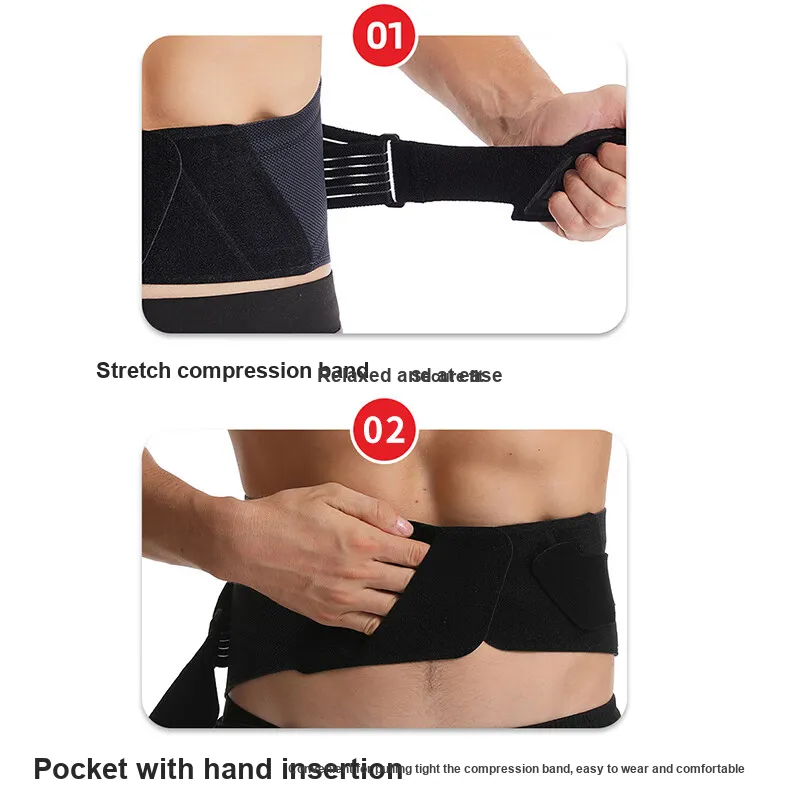 NAILEKESI Back Support Braces Fitness Badminton Basketball Breathable Protective Compression Elastane Nylon Unisex-8