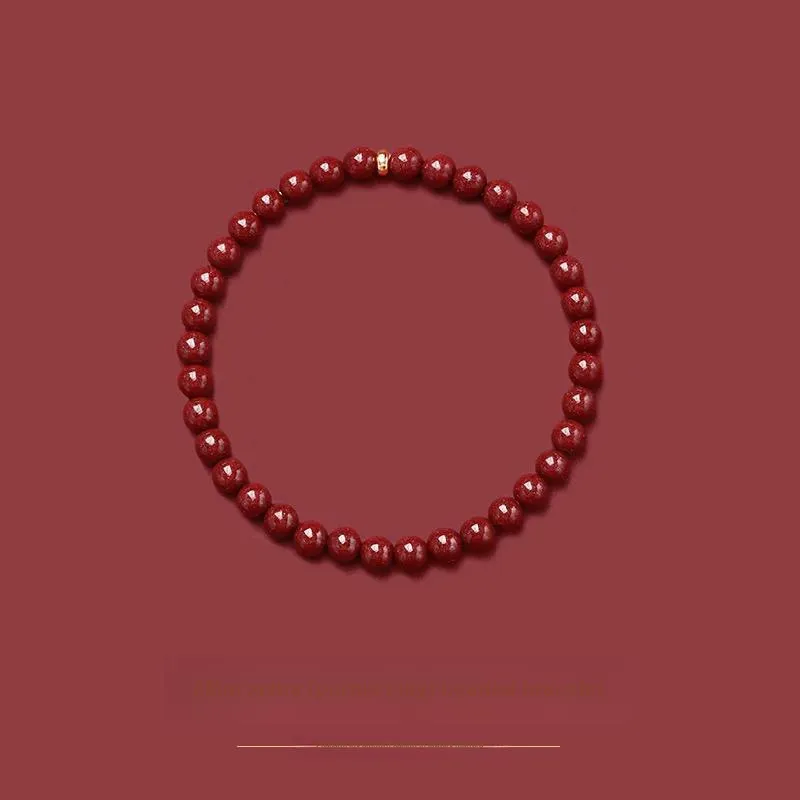 HELA DE HAI Cinnabar Jade Bracelets Women's-6