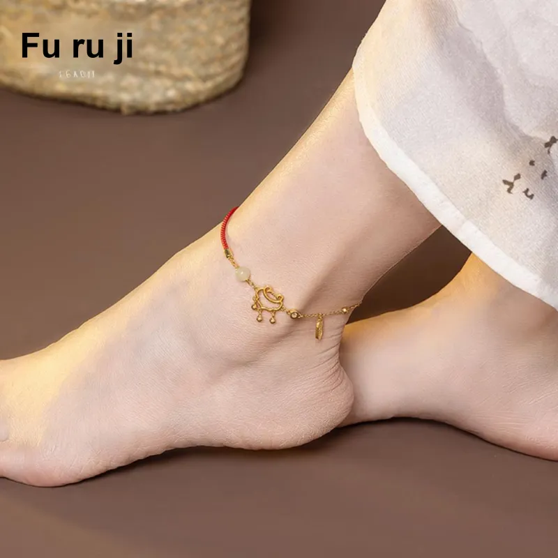 Fu Ru Ji S925 Silver Anklets Women's-4