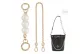 [Gold]Pearl Extender Chain 15cm+Decorative Chain