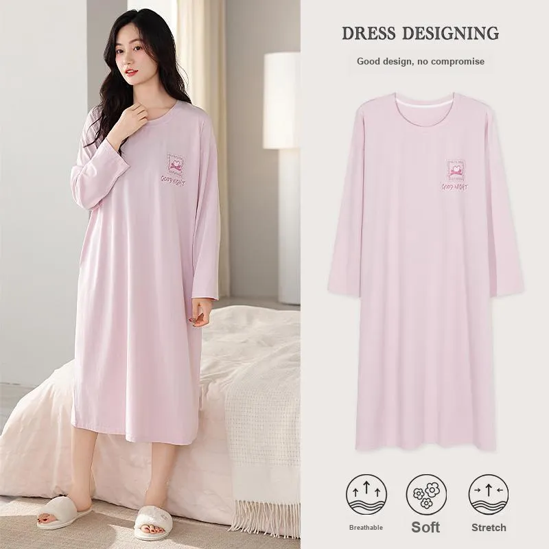 GOSO Nightgown Women's Light Purple-4