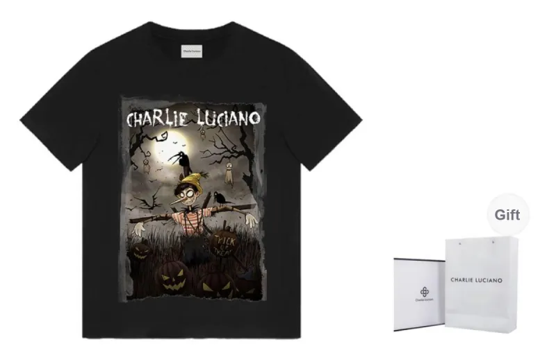 Charlie Luciano T Shirt Unisex Black-0
