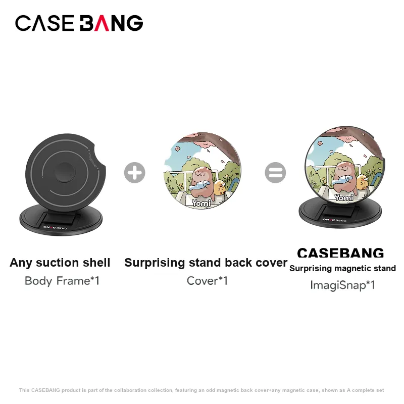 CASEBANG Yomi Collaboration Collection Detachable Magnetic Phone Stand Compatibility With All Collection Cell Phones-2