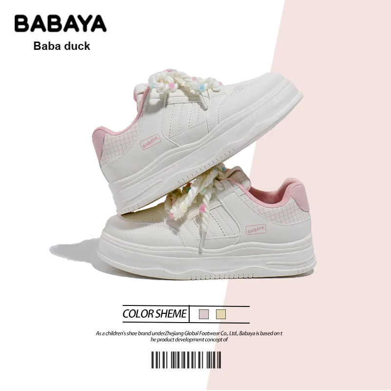 Babaya Anti Slip And Wear Resistant Height Increasing Skateboard Shoes Women's-7