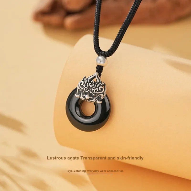 SEVEN COOK Agate Necklaces Men's-3