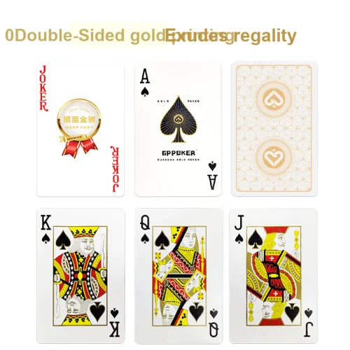 GPPOKER Egg Beating Gold Medal Edition High End Egg Throwing Special Poker Cards Imported Black Core Paper Poker Cards