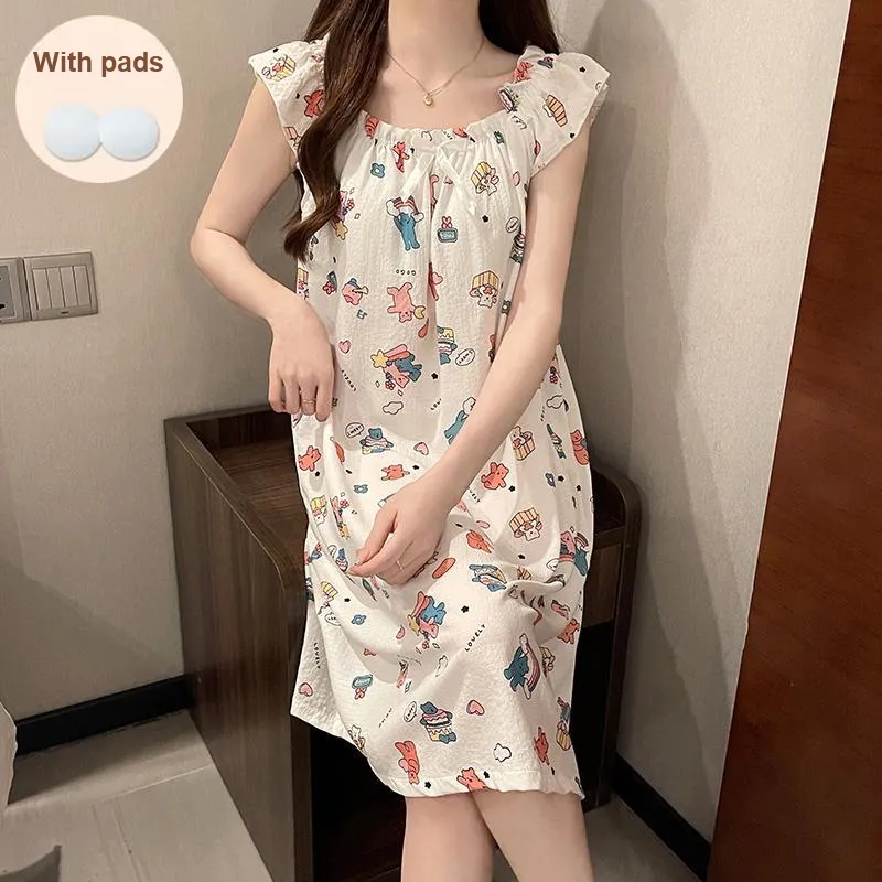 Ta Yan Nightgown Women's Apricot-1