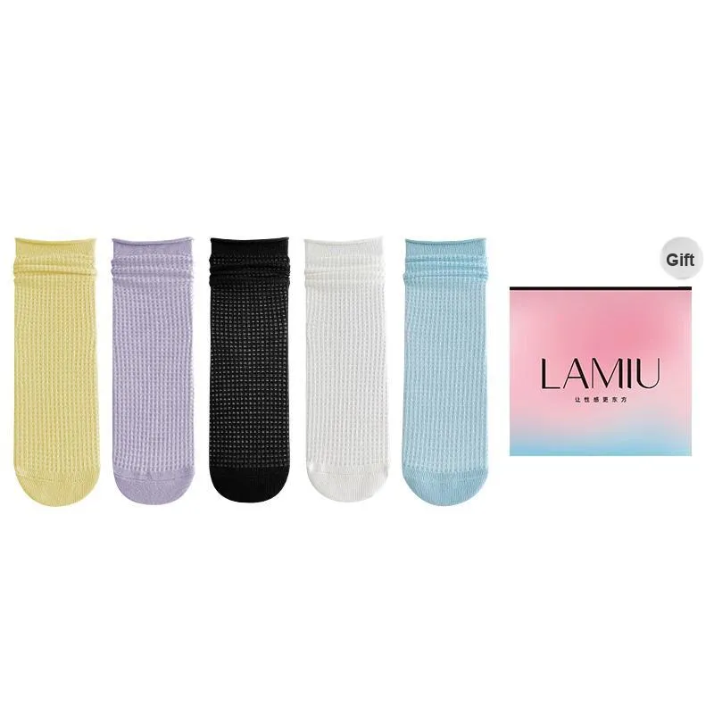 Lan Miao Mid Calf Socks Women's Shopping Bag Combo Set-40