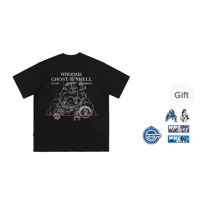 WHOOSIS X Ghost In The Shell, Collaboration T Shirts Unisex-1