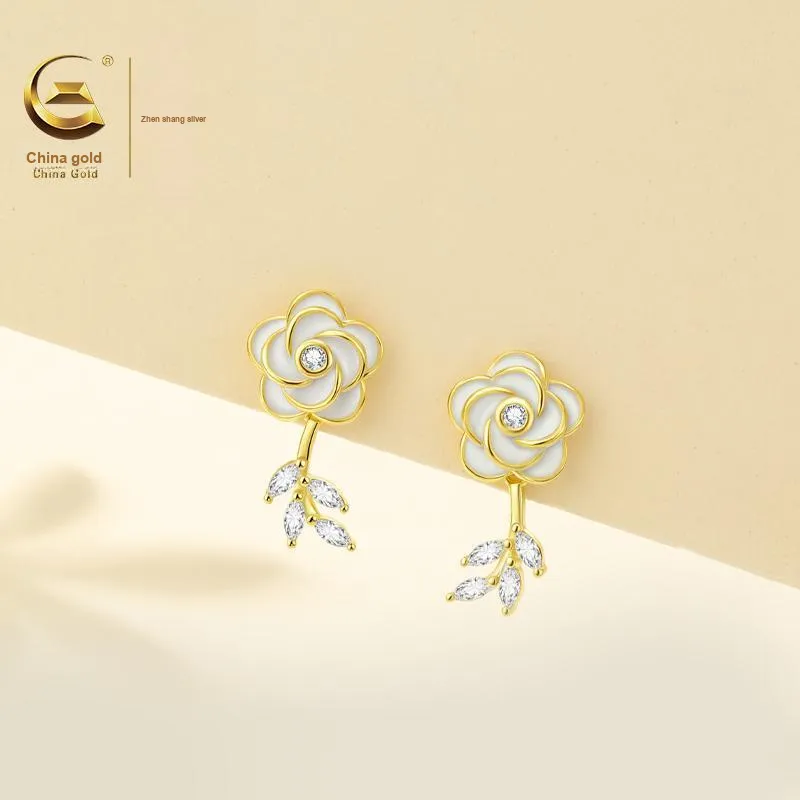 ZSY S925 Earrings Women's Box Good Luck-2