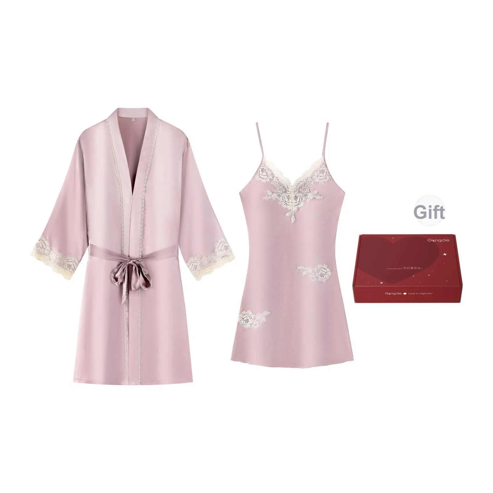 Gongdie Пижамный комплект для женщин набор в подарочной коробке