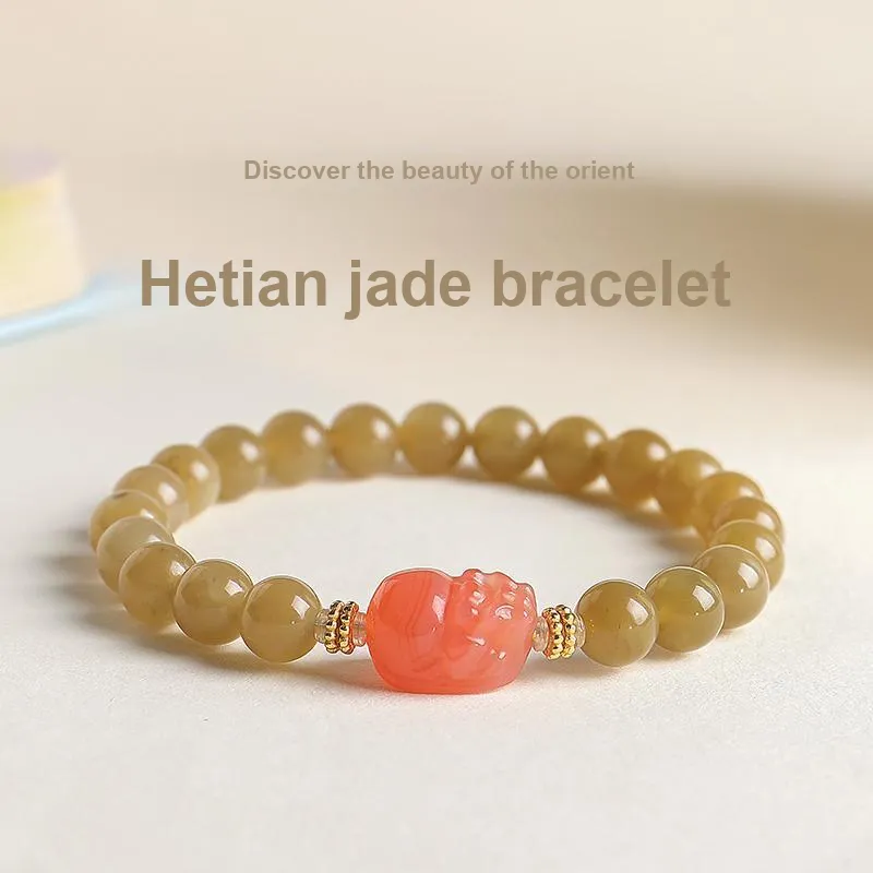 YINXIANGMOU Hetian Jade Bracelets Sugar Jade Women's-1