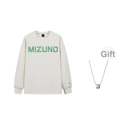 Mizuno Толстовка Мужская Бежевая Желтая С ожерельем