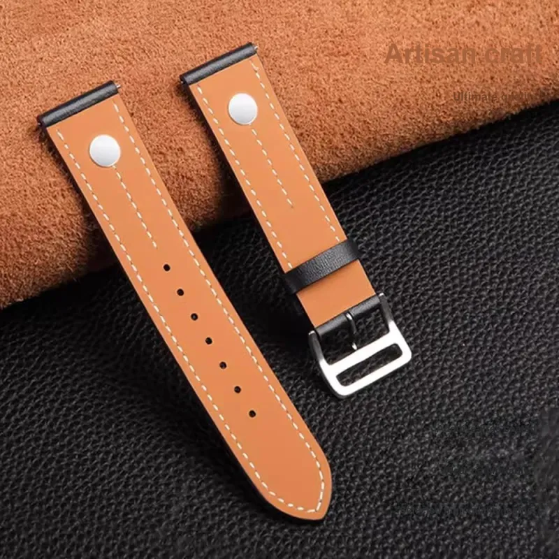 LOVINGCOOL Watch Band Huawei Compatibility Genuine Leather Material-5