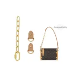 Trunk Original Gold Extender Chain 23cm+Abrasion-Resistant Buckle 1 Pair