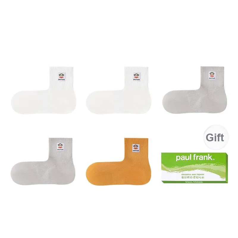 PAUL FRANK Mid Calf Socks Men's Box 5 Pack-12
