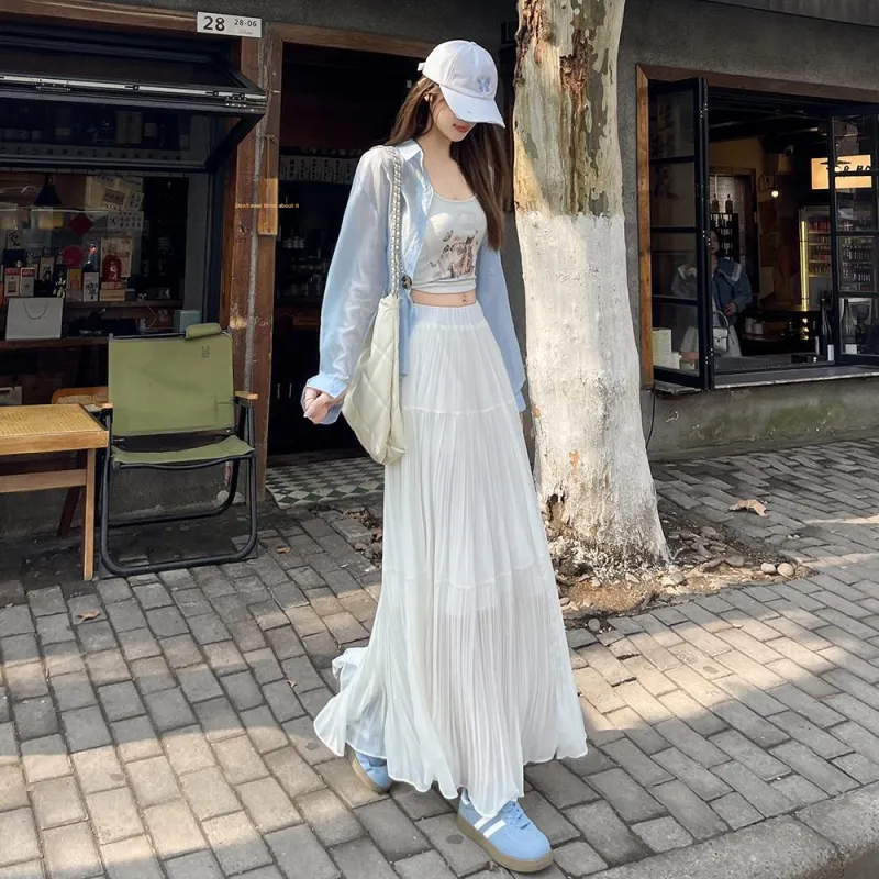 ZCDECO Casual Long Skirt Women's-4