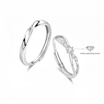 SECU Sterling Silver Rings Unisex