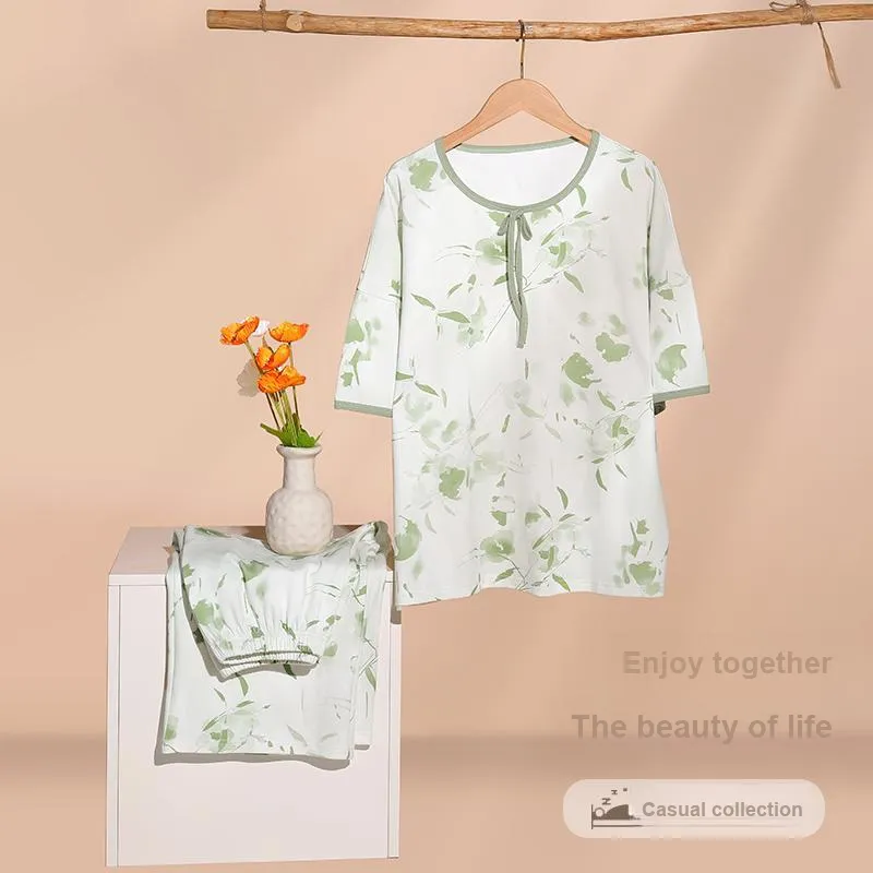 NOME Spring Summer Pajama Set Women's Two Piece Set-7